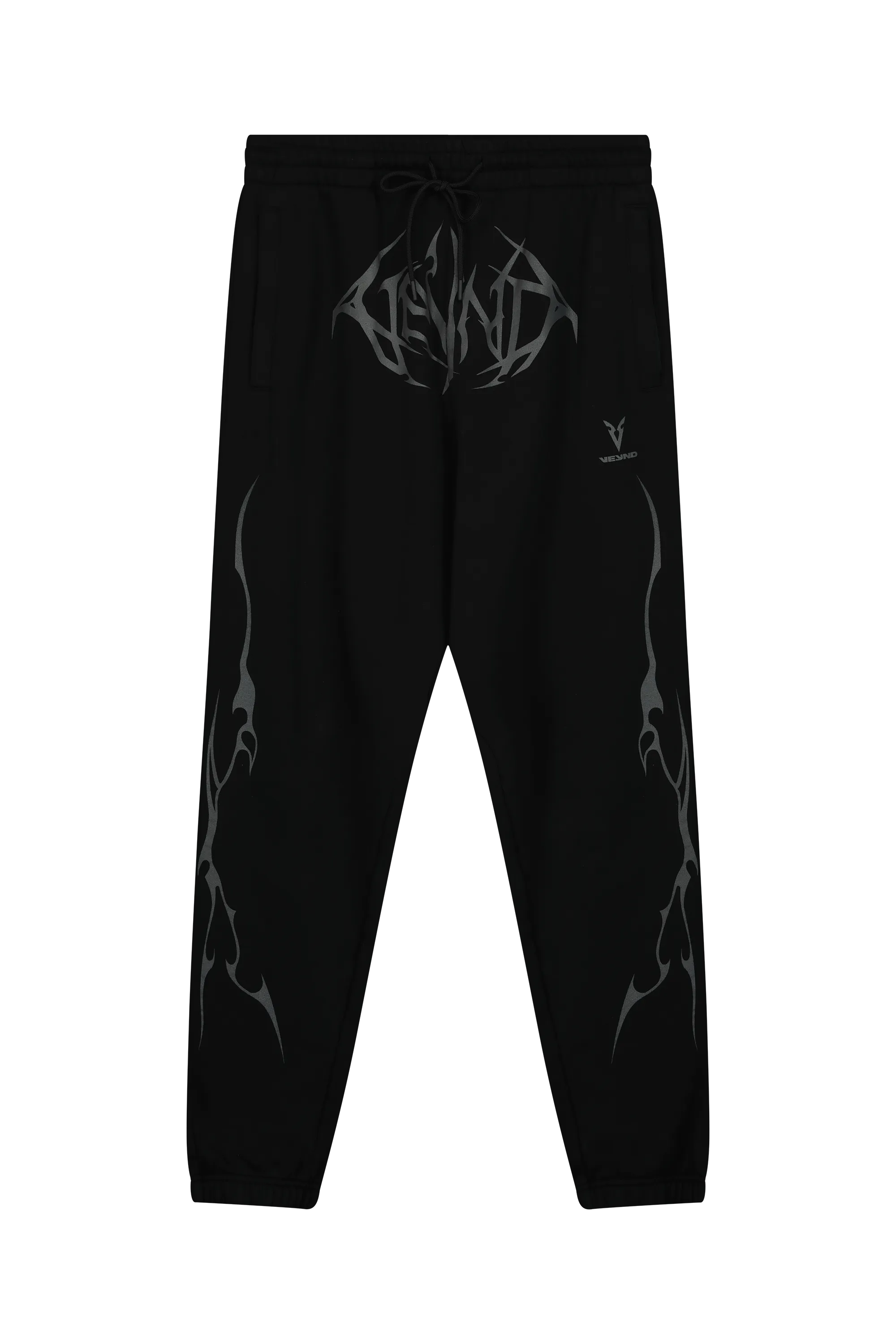 JOGGERS GRAY VEINS GRAPHIC - Black