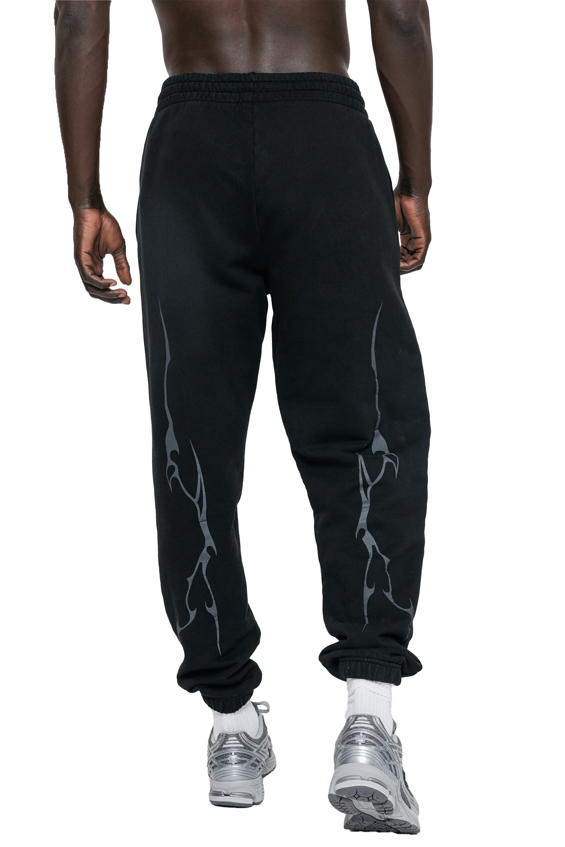 JOGGERS GRAY VEINS GRAPHIC - Black