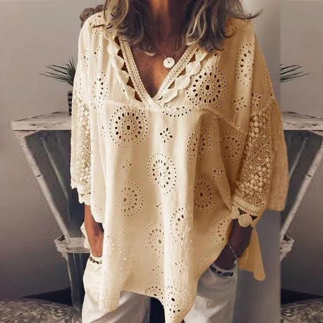 Lace Patchwork Tops