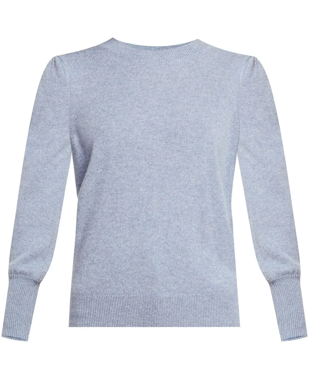 Light Blue Nelia Cashmere Pullover