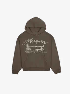 LIGHT BROWN KNIT HOODED "VACATION ON THE LAKE"