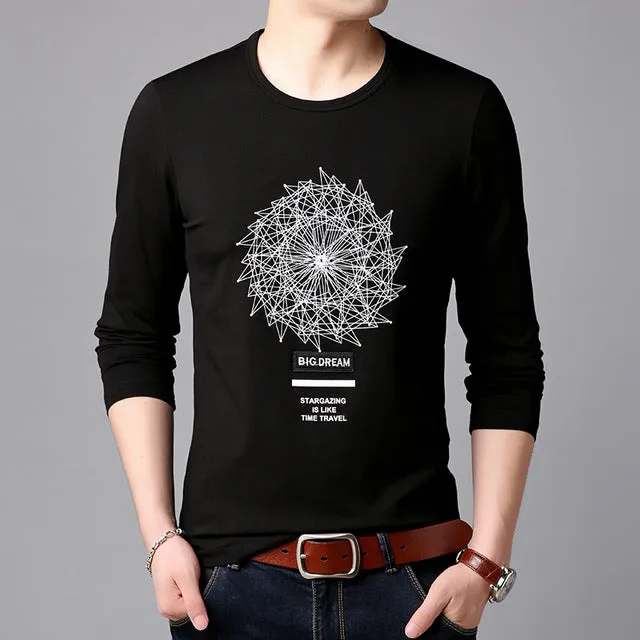 Mandala Geometric Printed Street Wear Long Sleeve Shirt