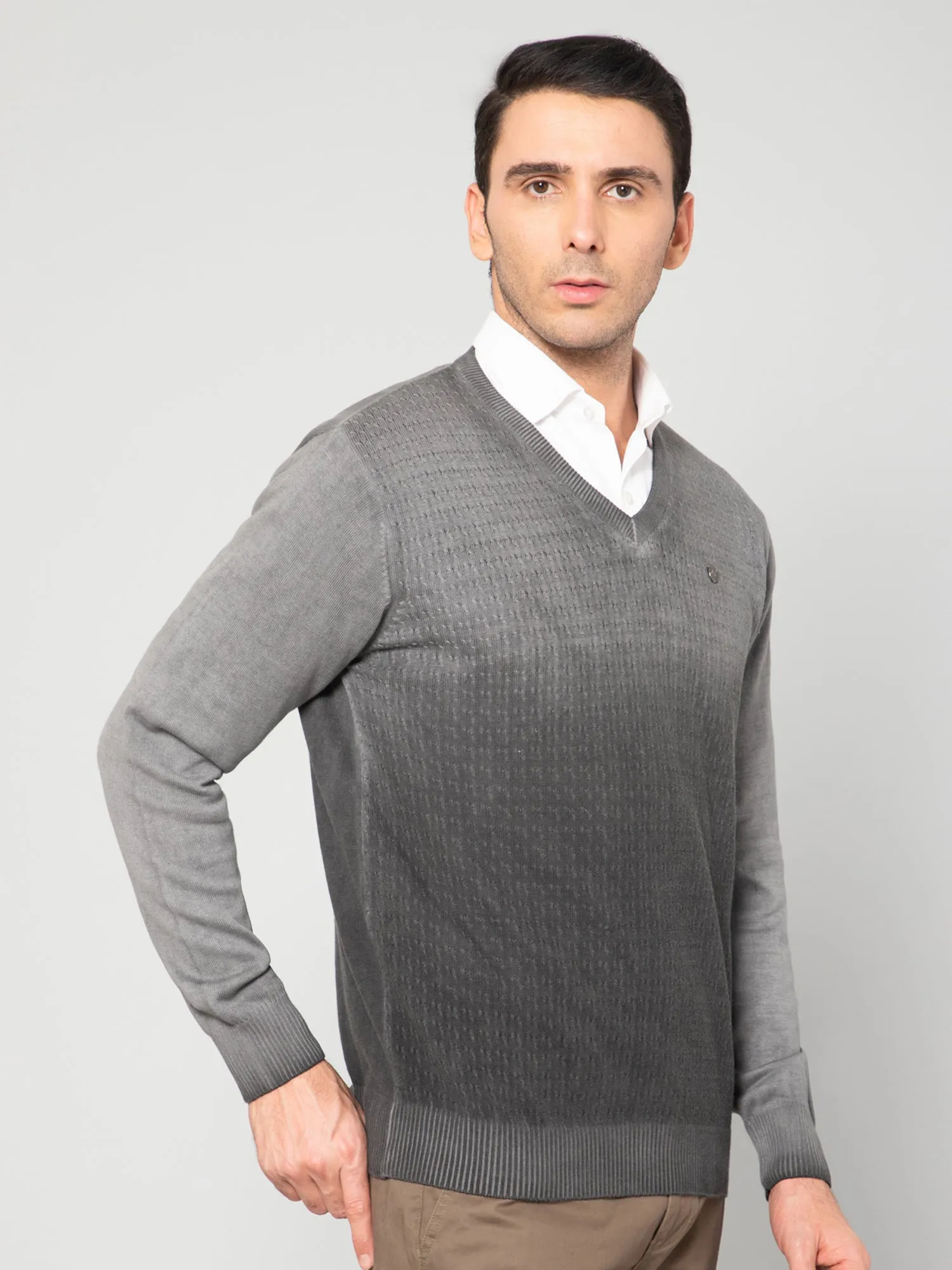 Men Grey Sweater