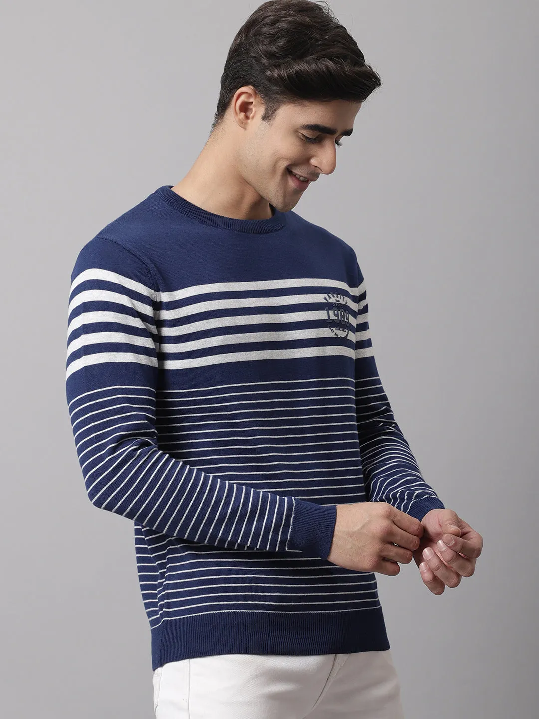 Men Ink Blue Sweater