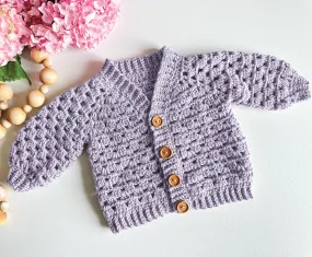 Mini Pop Crochet Cardigan