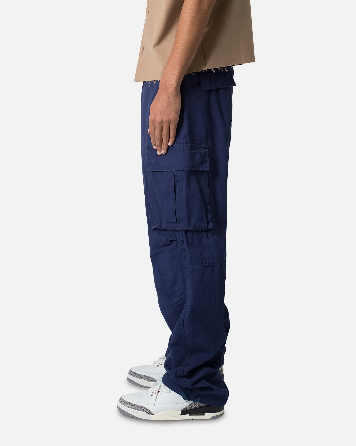 MNML Ultra Baggy Vintage Cargo Pants Navy