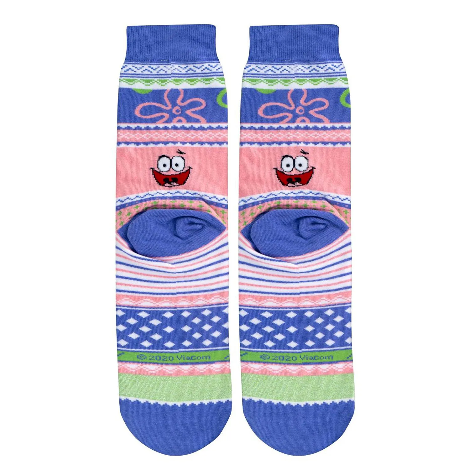 Odd Sox Men's Crew Socks - Patrick Sweater (Spongebob Squarepants)