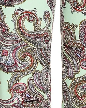 Paisley Printed Palazzo Pants | Mint Paisley