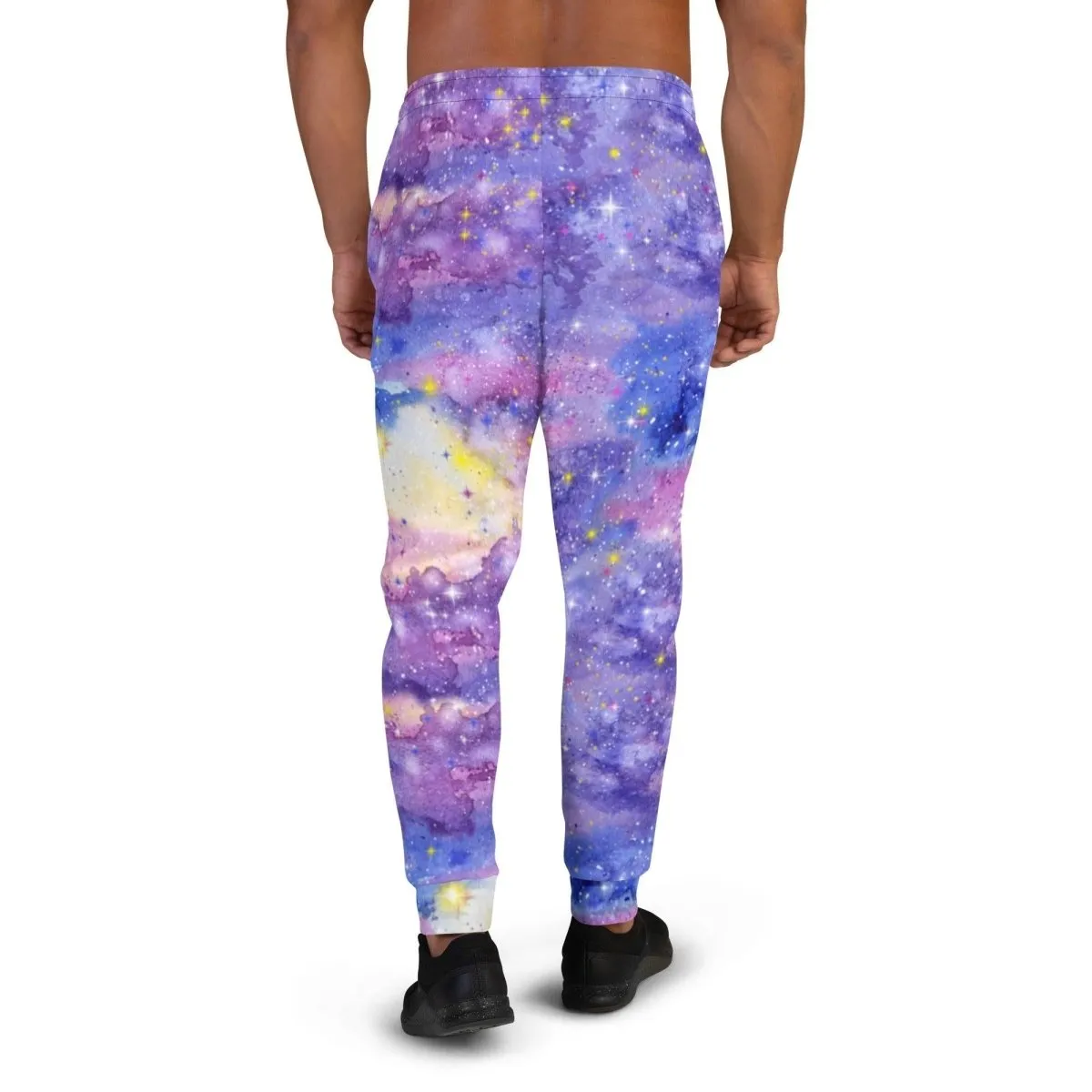 Pink Galaxy Men's Street Joggers