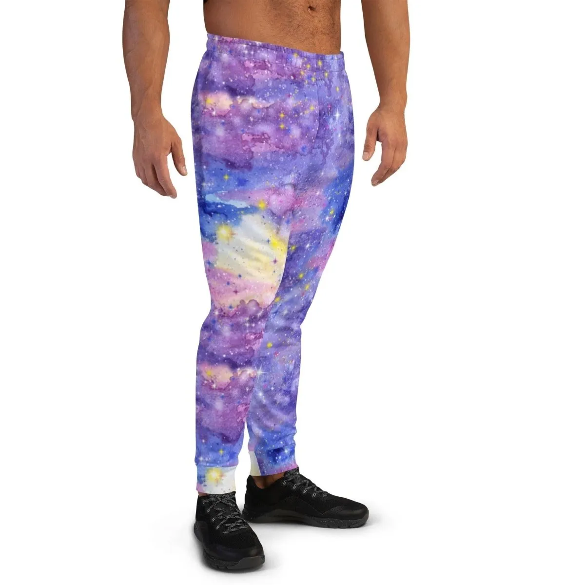 Pink Galaxy Men's Street Joggers