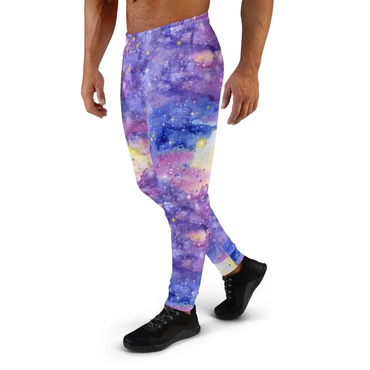 Pink Galaxy Men's Street Joggers