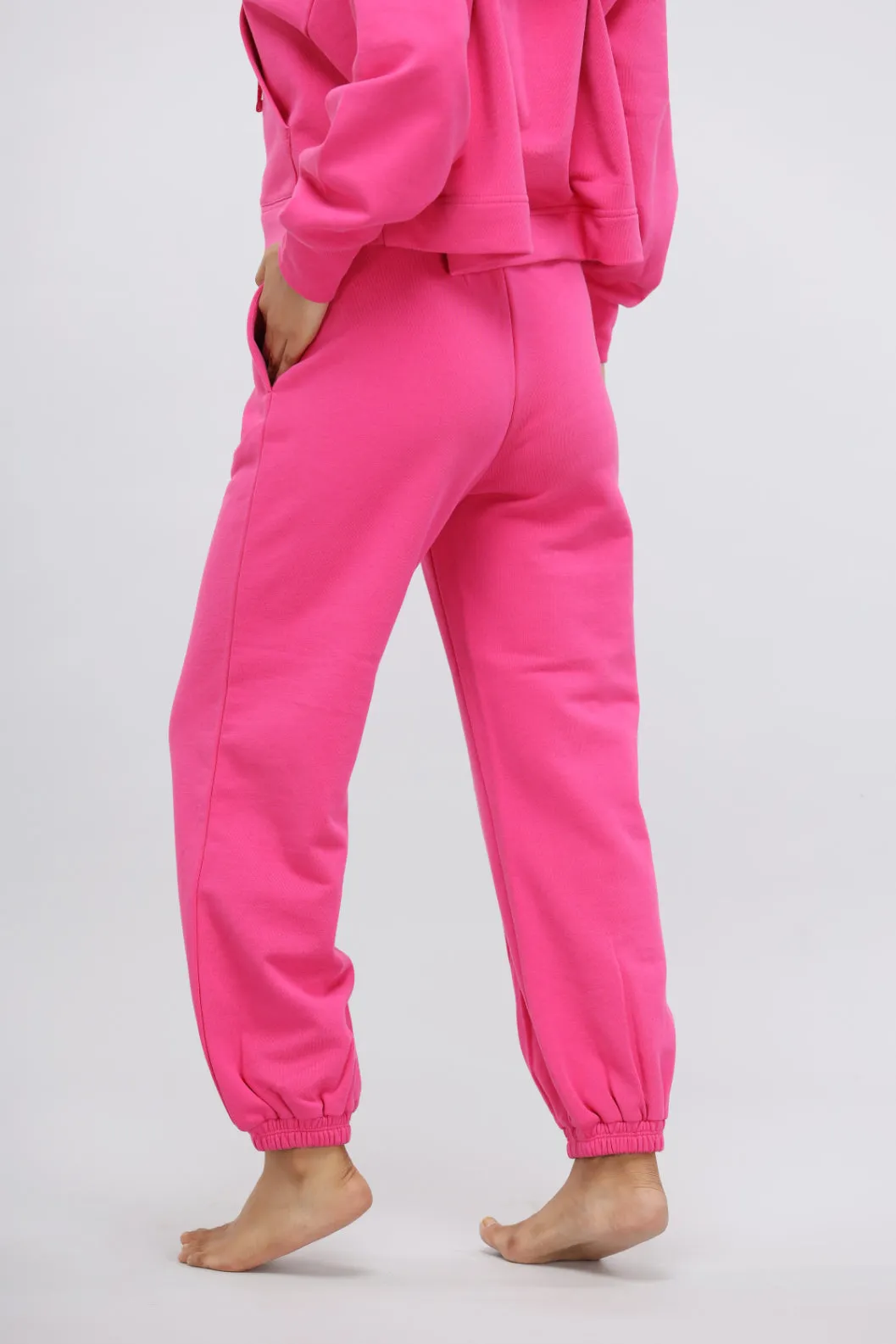 Pink Terry Relaxed Jogger