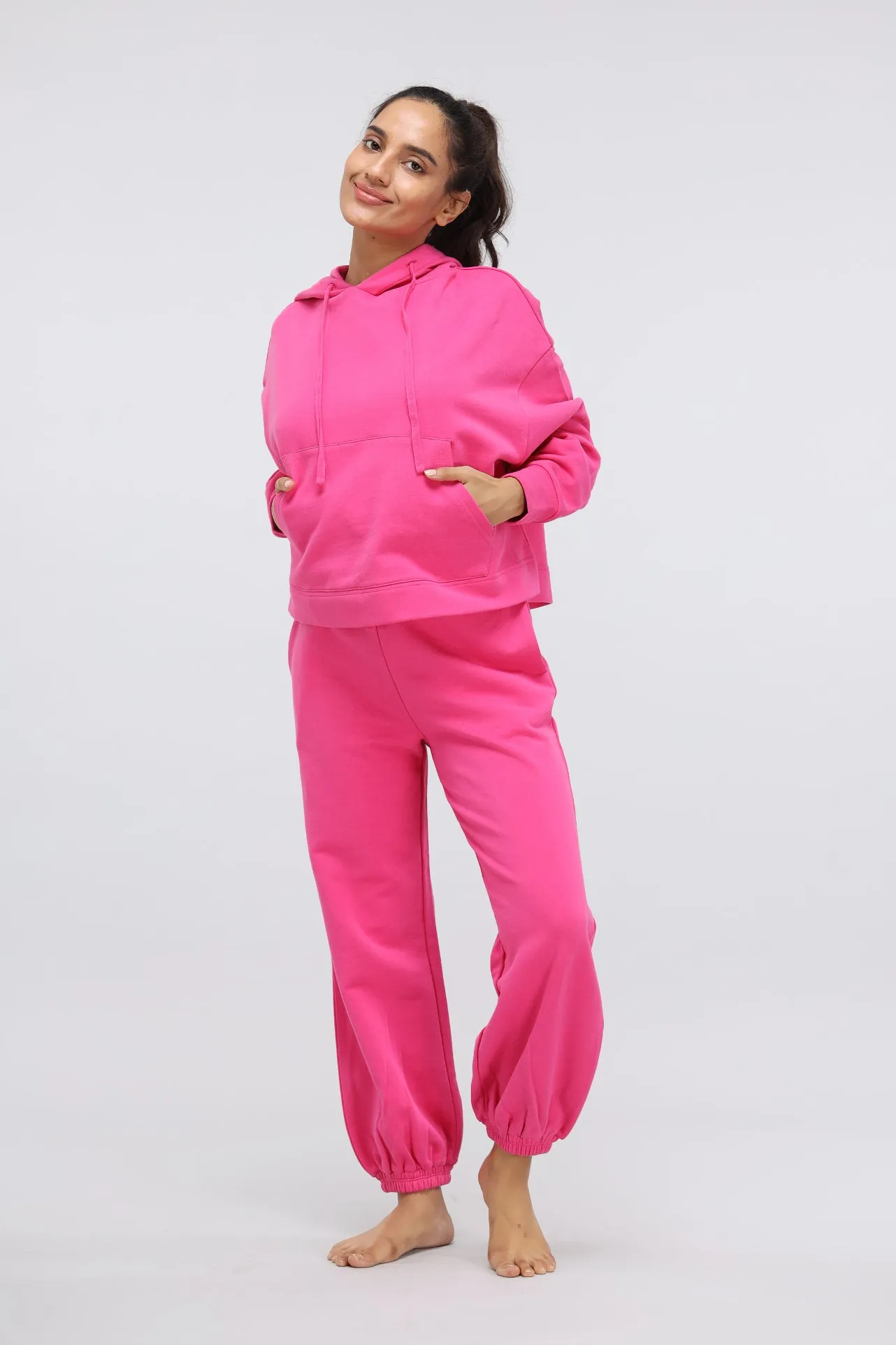 Pink Terry Relaxed Jogger