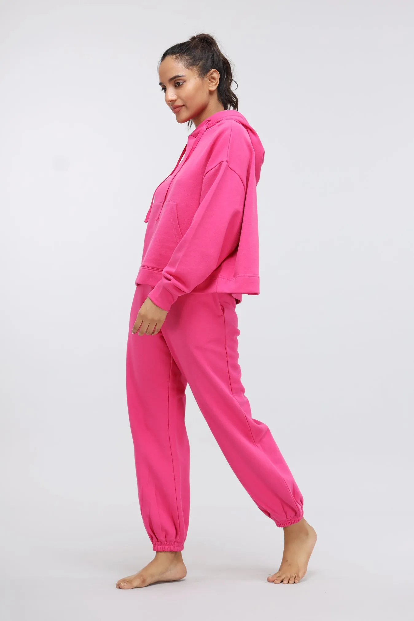 Pink Terry Relaxed Jogger