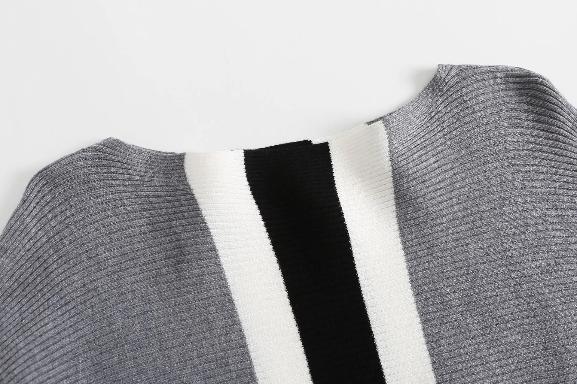 Pre Order:  Boat Neck Knit Loose Sweater