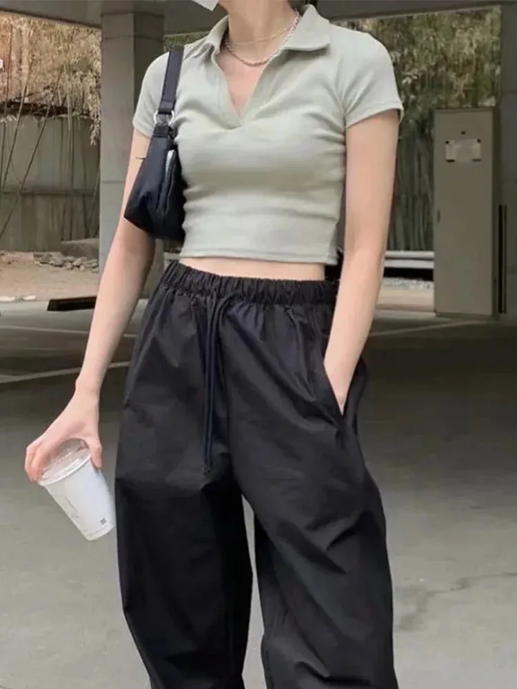 Sexy Spread V-neck Crop Top