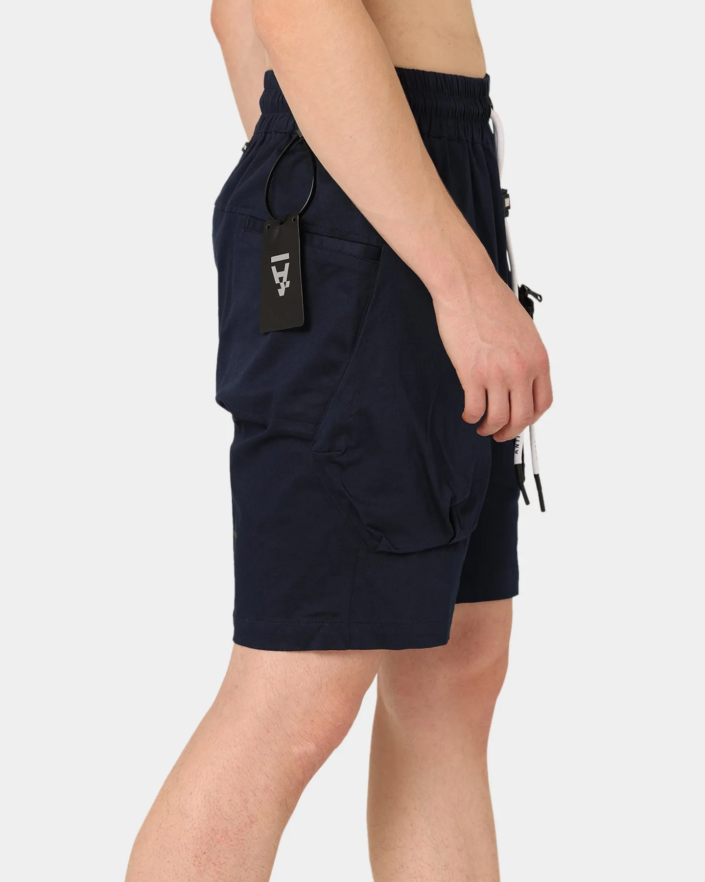 The Anti Order Neo Military Cargo Shorts Dark Navy