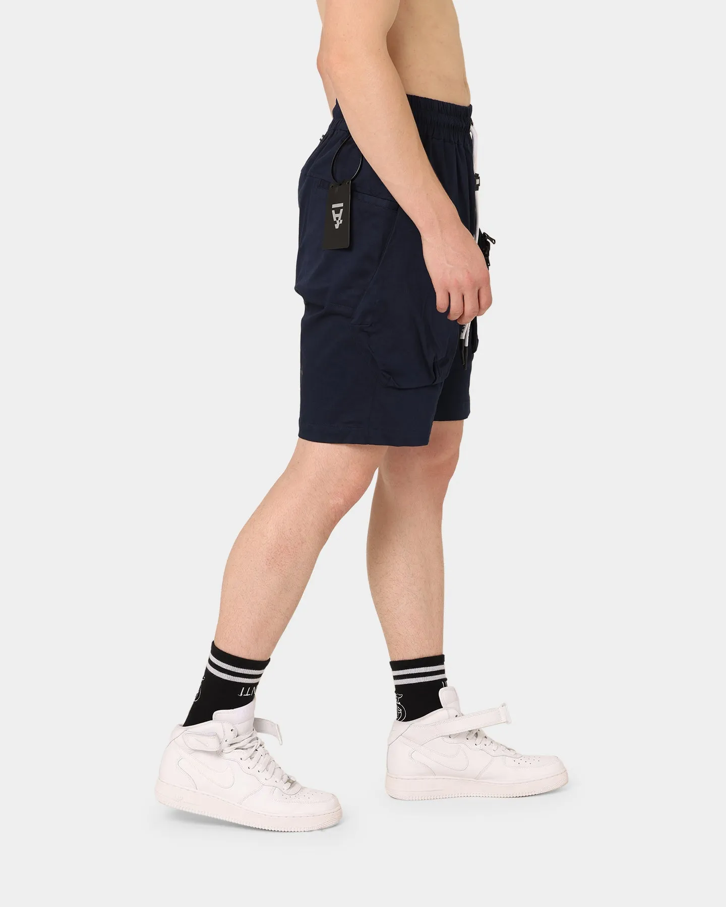 The Anti Order Neo Military Cargo Shorts Dark Navy