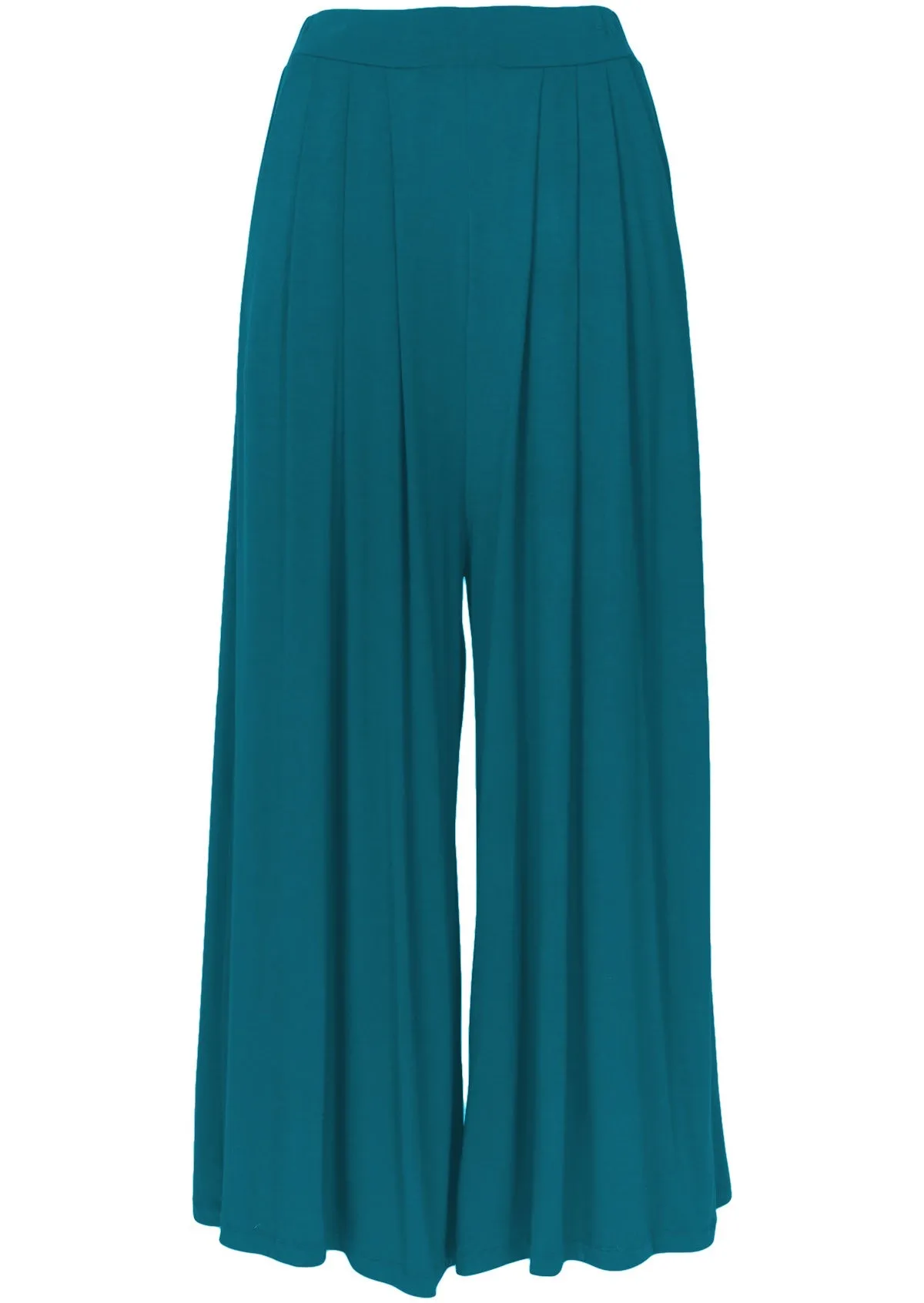 Wide Leg Stretch Pocket Pants Teal