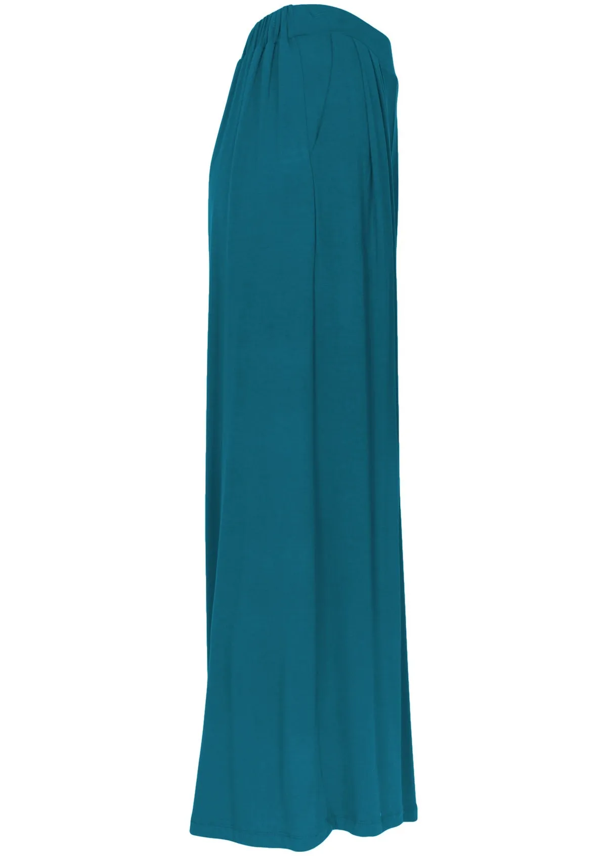 Wide Leg Stretch Pocket Pants Teal