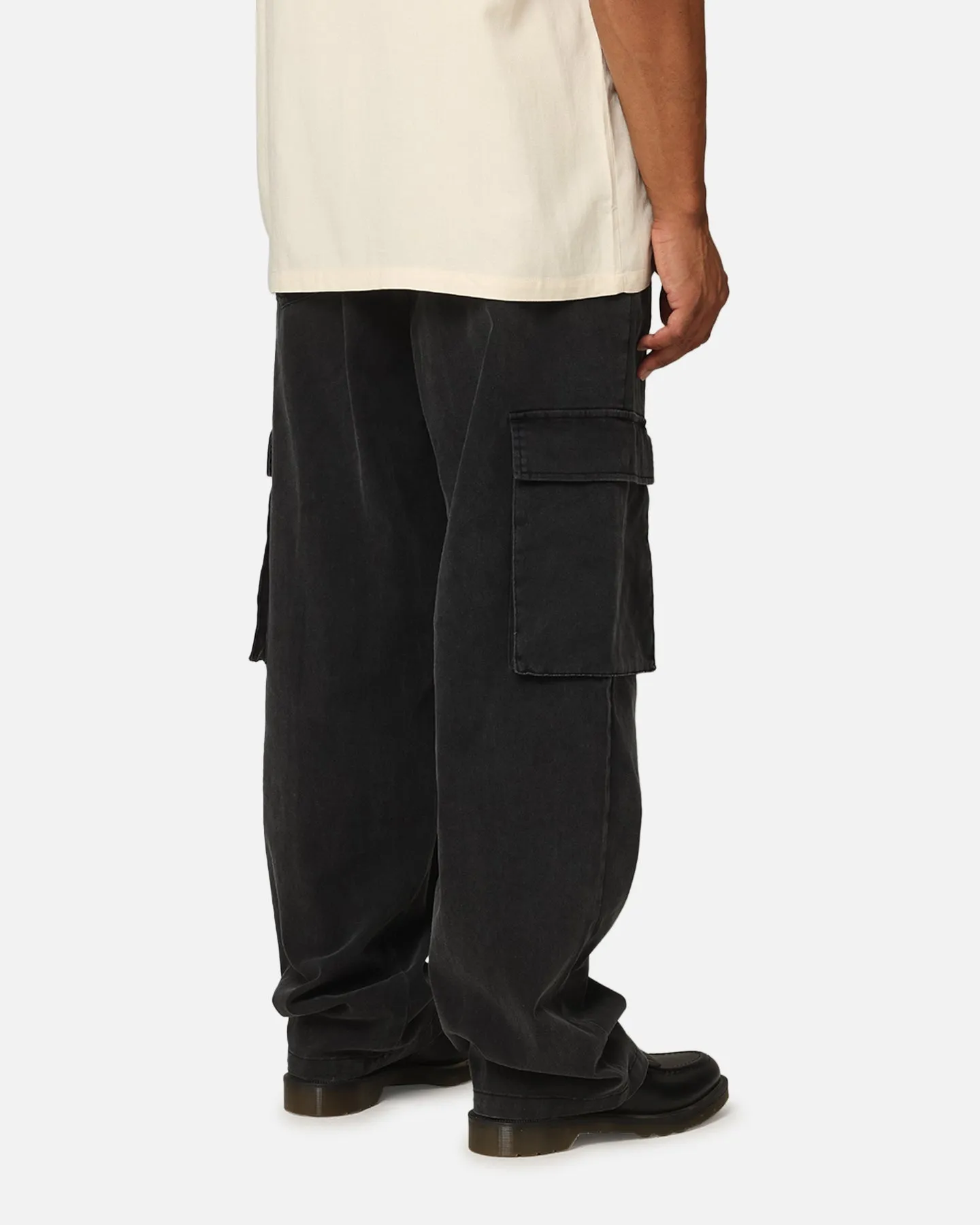 XXIII Tie Up Cargo Pants Washed Black