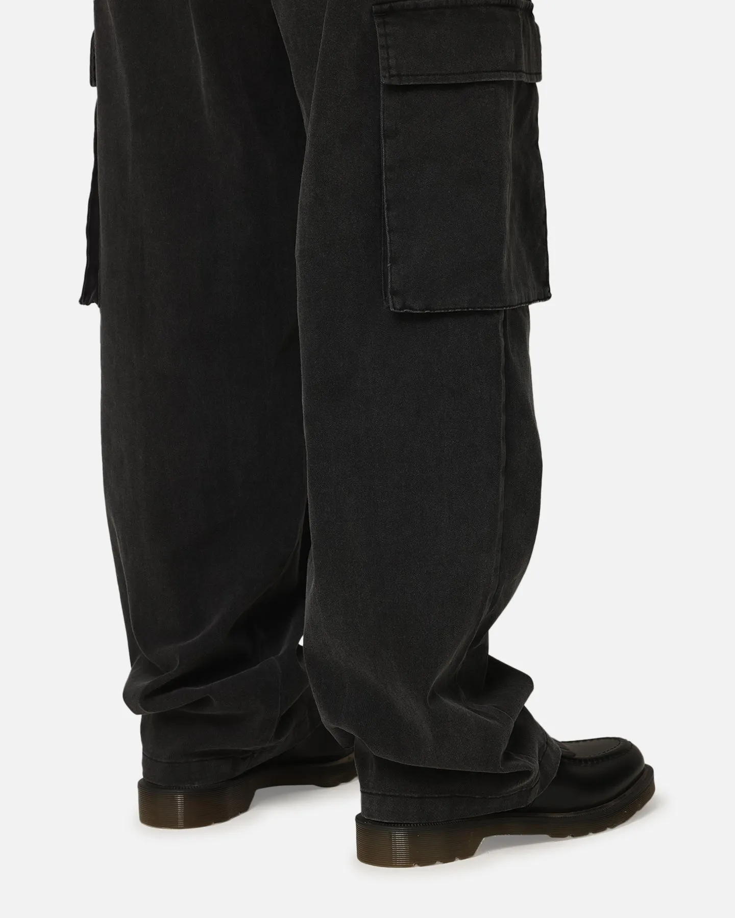 XXIII Tie Up Cargo Pants Washed Black